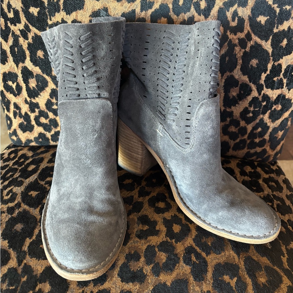 Dolce Vita Black Suede Landon Heeled Boots